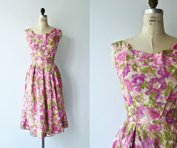 Melina floral dress | 1950s dress | floral 50s dre
