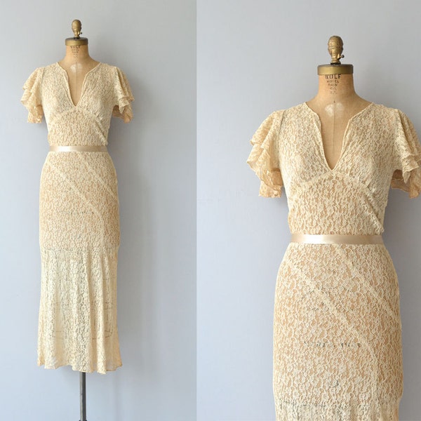 Abermarle wedding gown | 1930s wedding dress • vintage 30s lace wedding dress