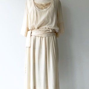 Elaria silk dress 1920s wedding dress antique 20s wedding image 2