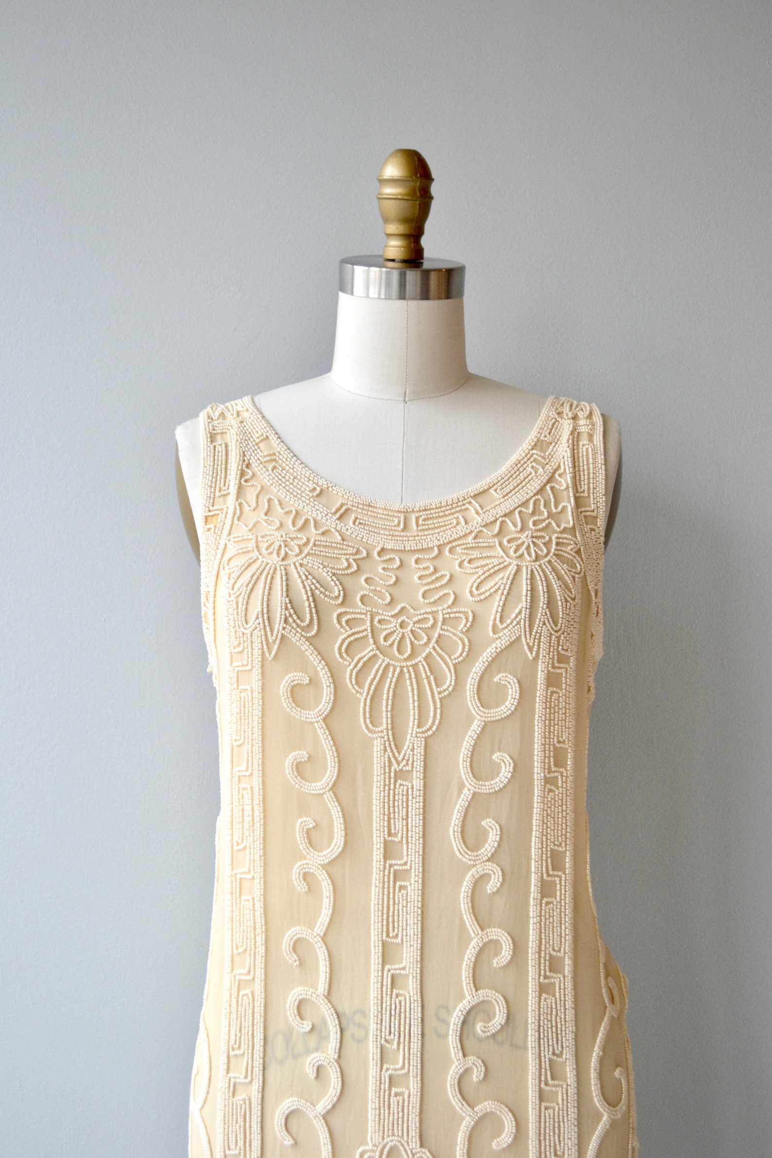 Champagne Toast dress vintage 1920s dress beaded silk 20s Etsy