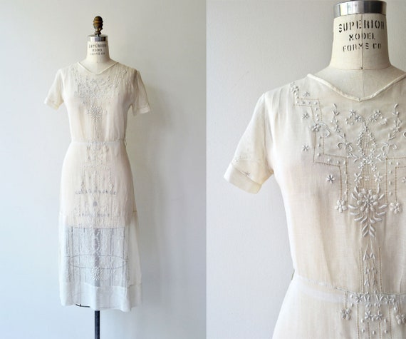 white 20s dress