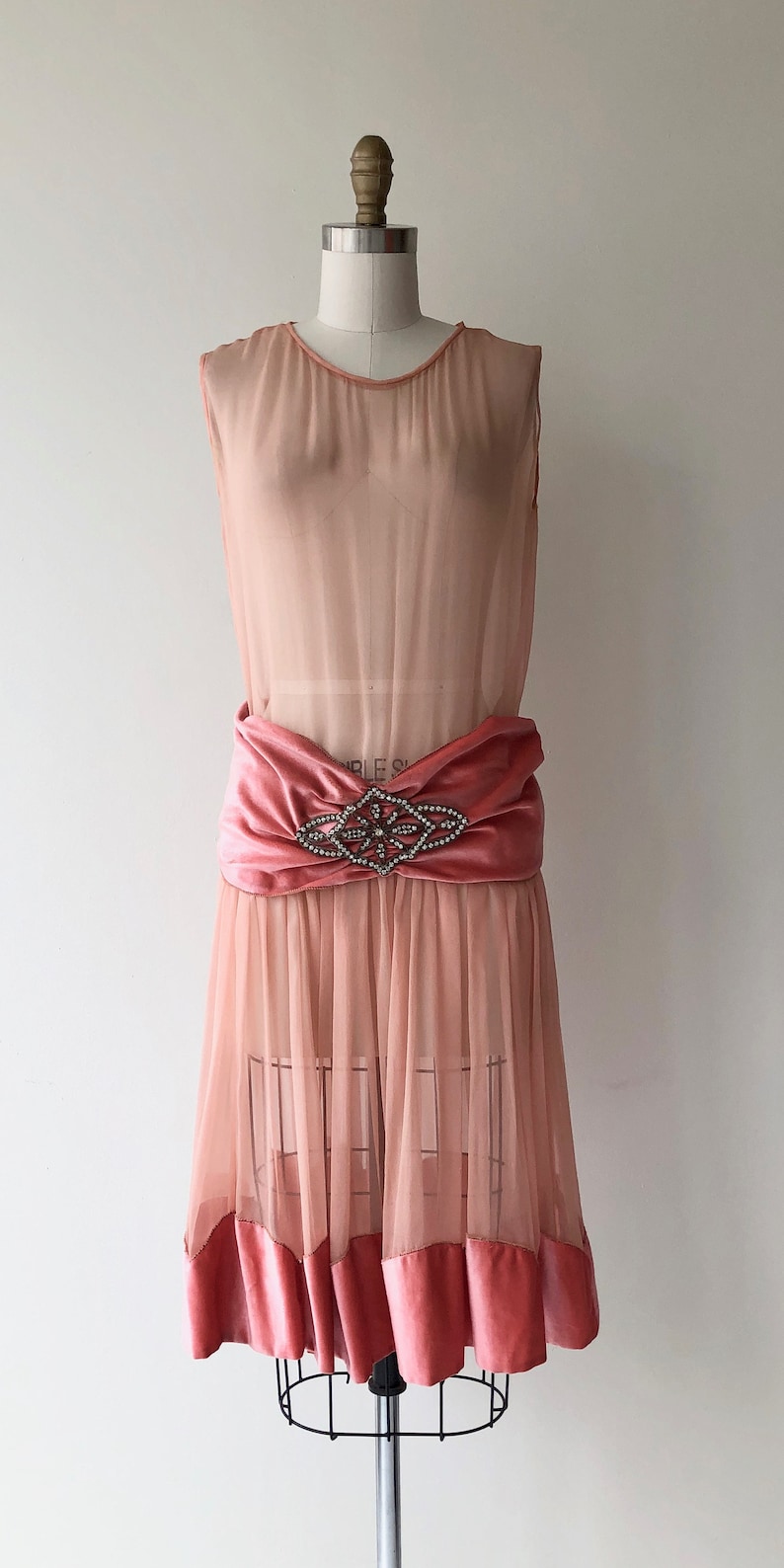 Paris Match dress 1920s silk dress 20s flapper dress image 2