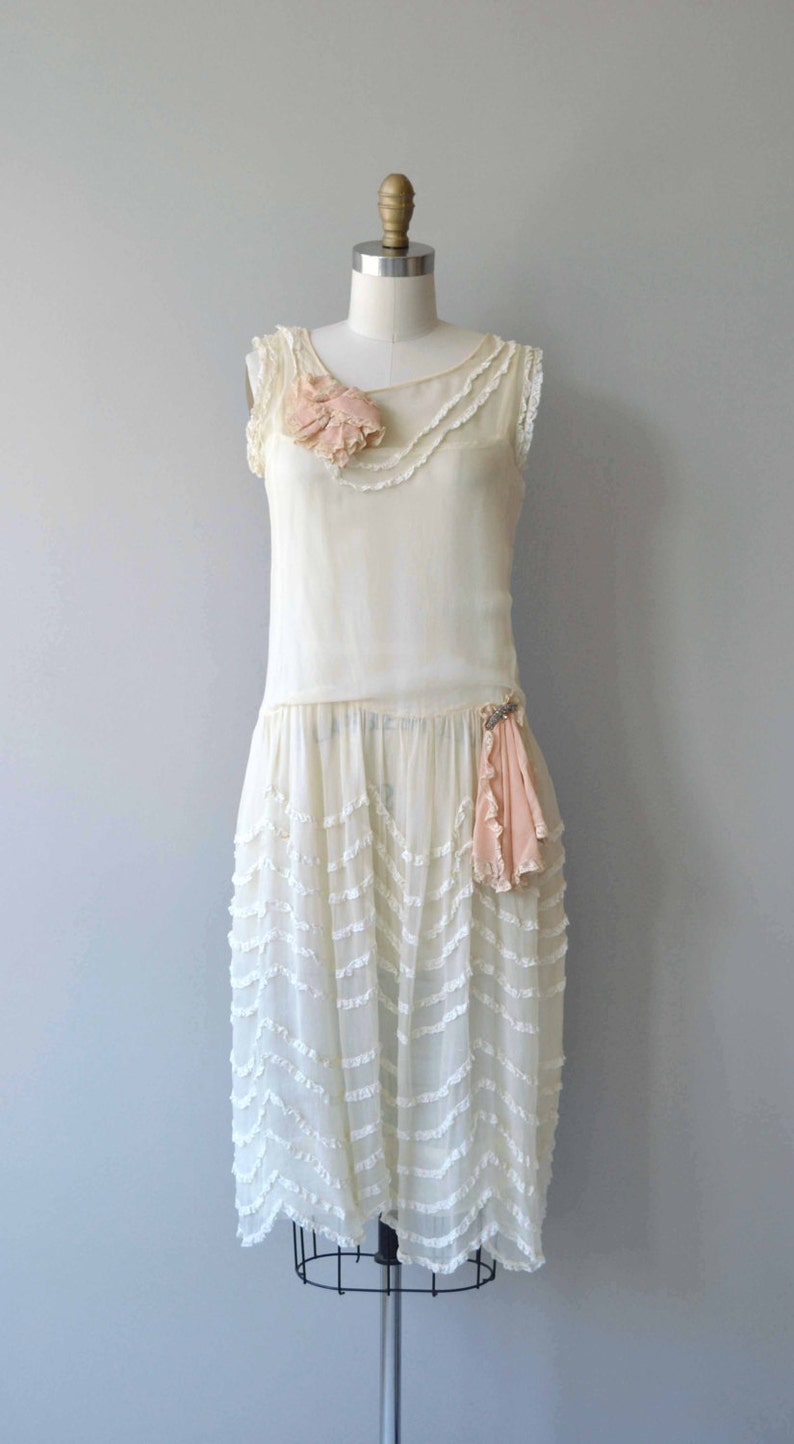 Cou Cou dress vintage 1920s dress silk 20s wedding dress image 4