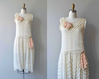 Cou Cou Kleid | vintage 1920er Jahre Kleid | Seide 20er Hochzeitskleid