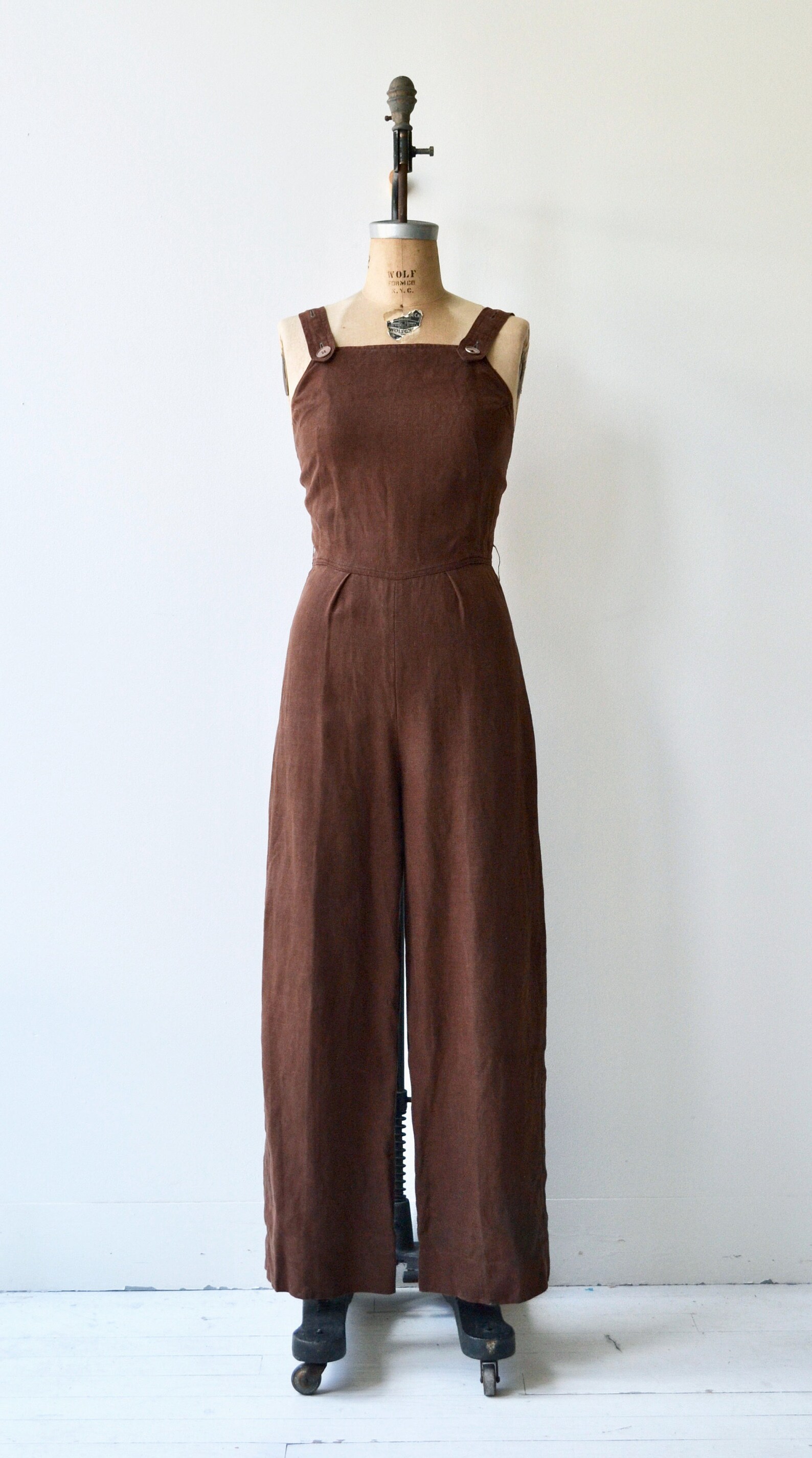 Land Girl linen overalls 1930s linen workwear vintage 30s Etsy