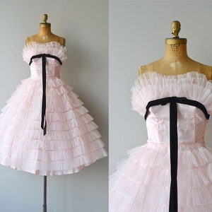 Earth Angel dress vintage 1950s dress tulle 50s prom dress image 1