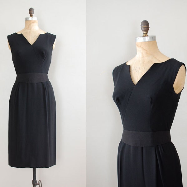 Night Moves dress / vintage 1960s dress / 60s cocktail dress