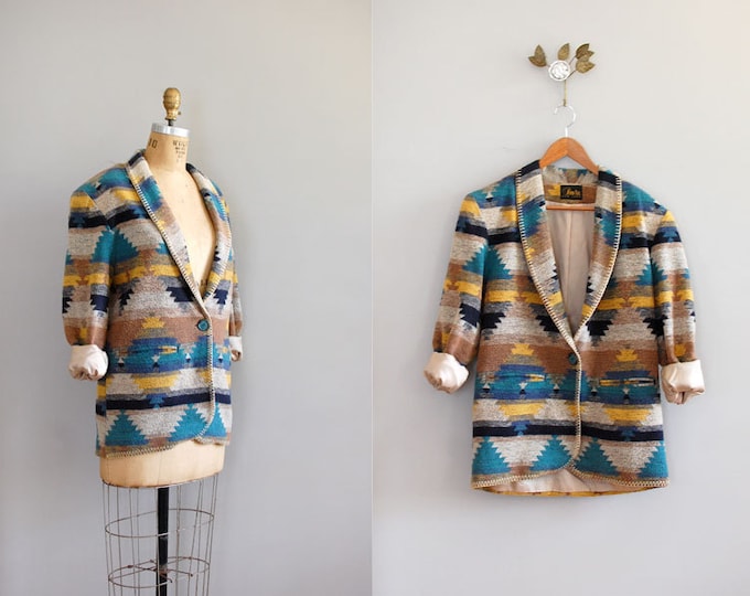 Southwest Blanket Jacket / Navajo Coat / Sedona Coat Etsy