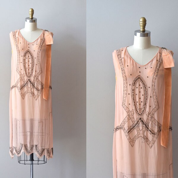 silk 1920s dress / vintage 20s dress / Années Folles dress