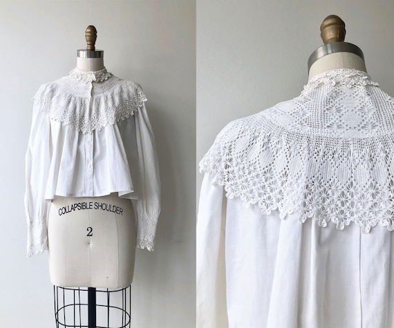 Tyndell cotton blouse | Victorian blouse | antique