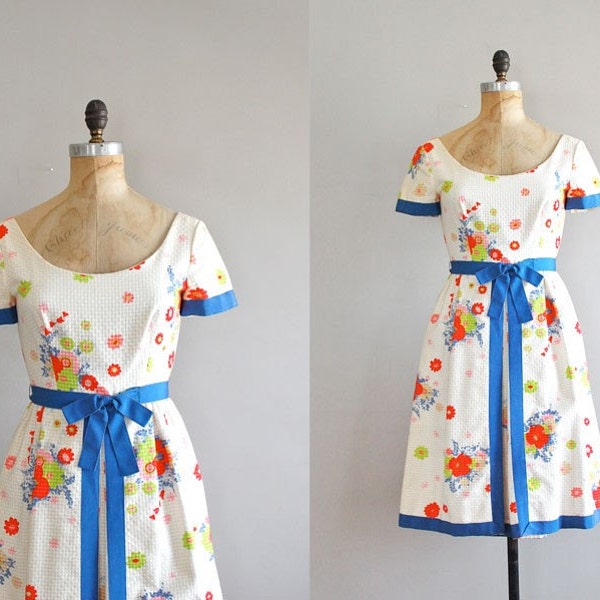 vintage 1960s dress / 60s dress / Mollie Parnis