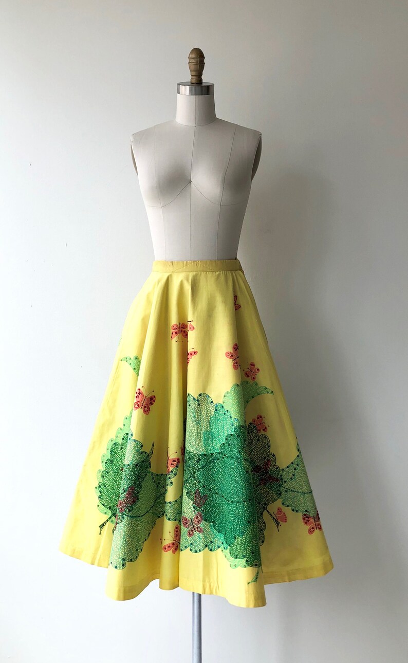 Broadleaf 1950s circle skirt vintage 50s skirt 50s full skirt image 2