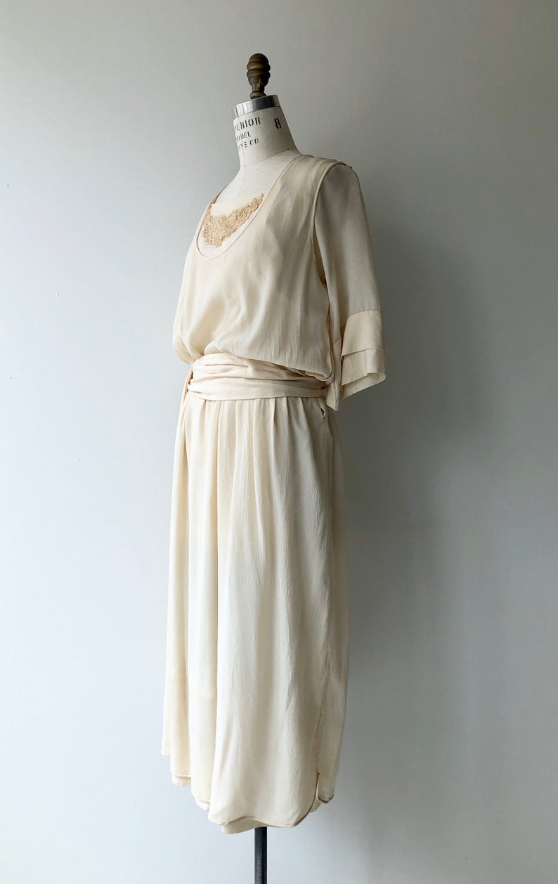 Elaria silk dress 1920s wedding dress antique 20s wedding image 6