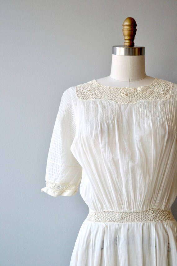 Mirfield Villa dress | 1910s cotton dress | antiq… - image 9