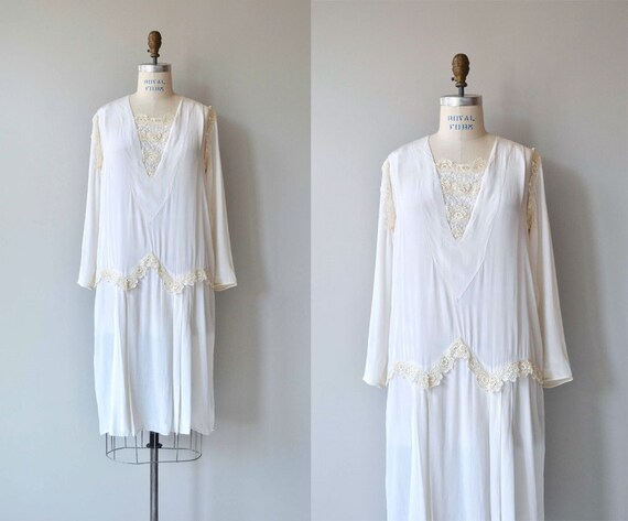 white 20s dress