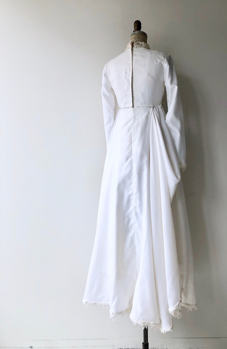 Luanna wedding gown vintage 1970s wedding dress long sleeve wedding dress image 4