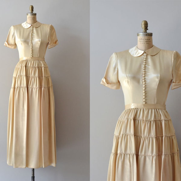 Demimondaine gown • 1940s wedding dress • vintage 40s dress