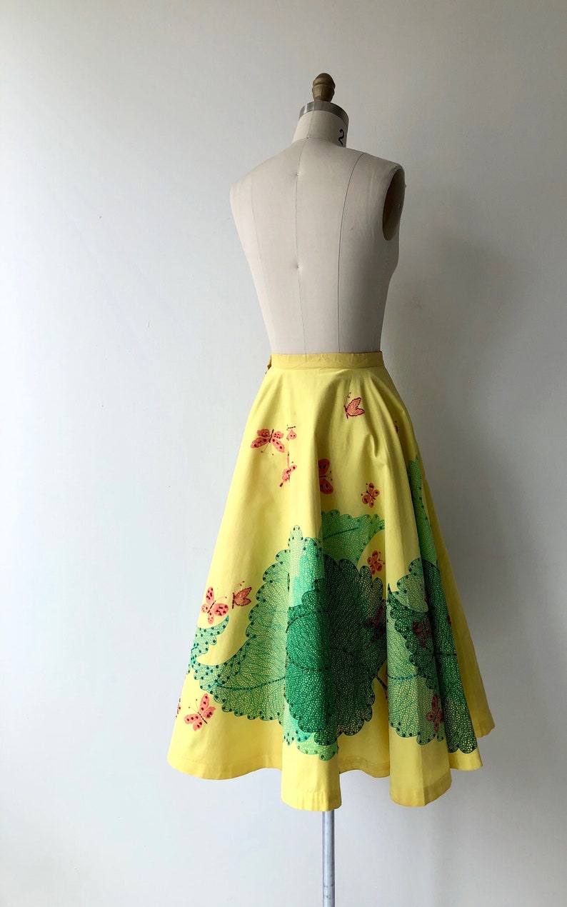 Broadleaf 1950s circle skirt vintage 50s skirt 50s full skirt image 6