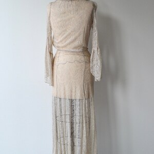 Blythe lace wedding gown 1930s silk lace wedding dress vintage 30s wedding dress image 7