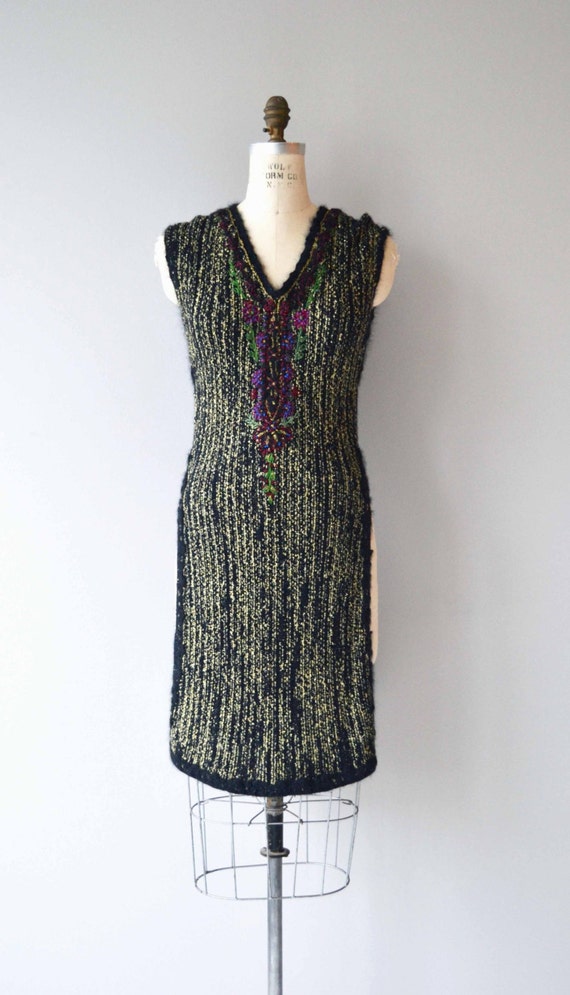 Rozanova knit tabard | rare 1920s wool knit dress… - image 5