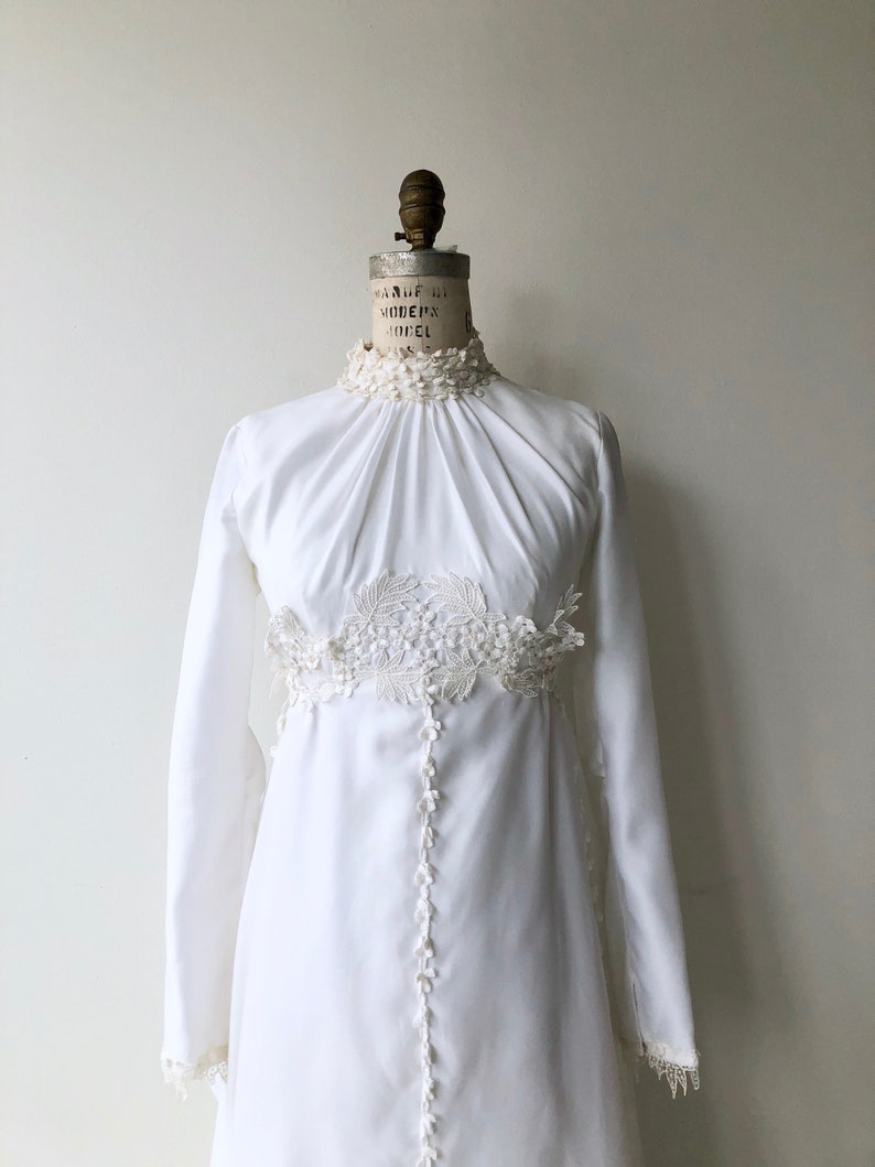 Luanna wedding gown vintage 1970s wedding dress long sleeve wedding dress image 8