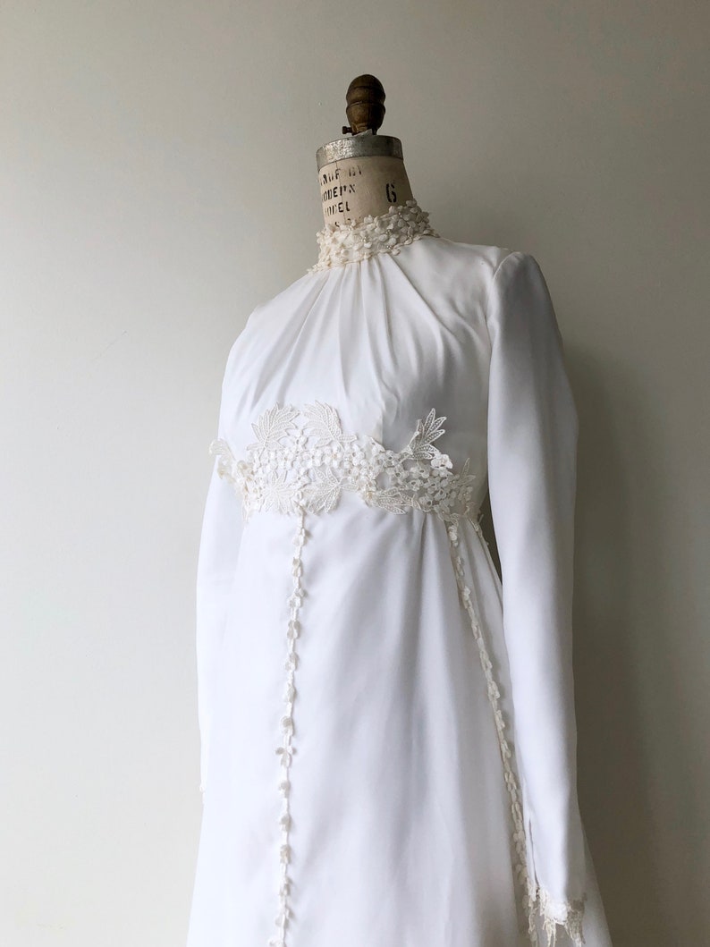 Luanna wedding gown vintage 1970s wedding dress long sleeve wedding dress image 7