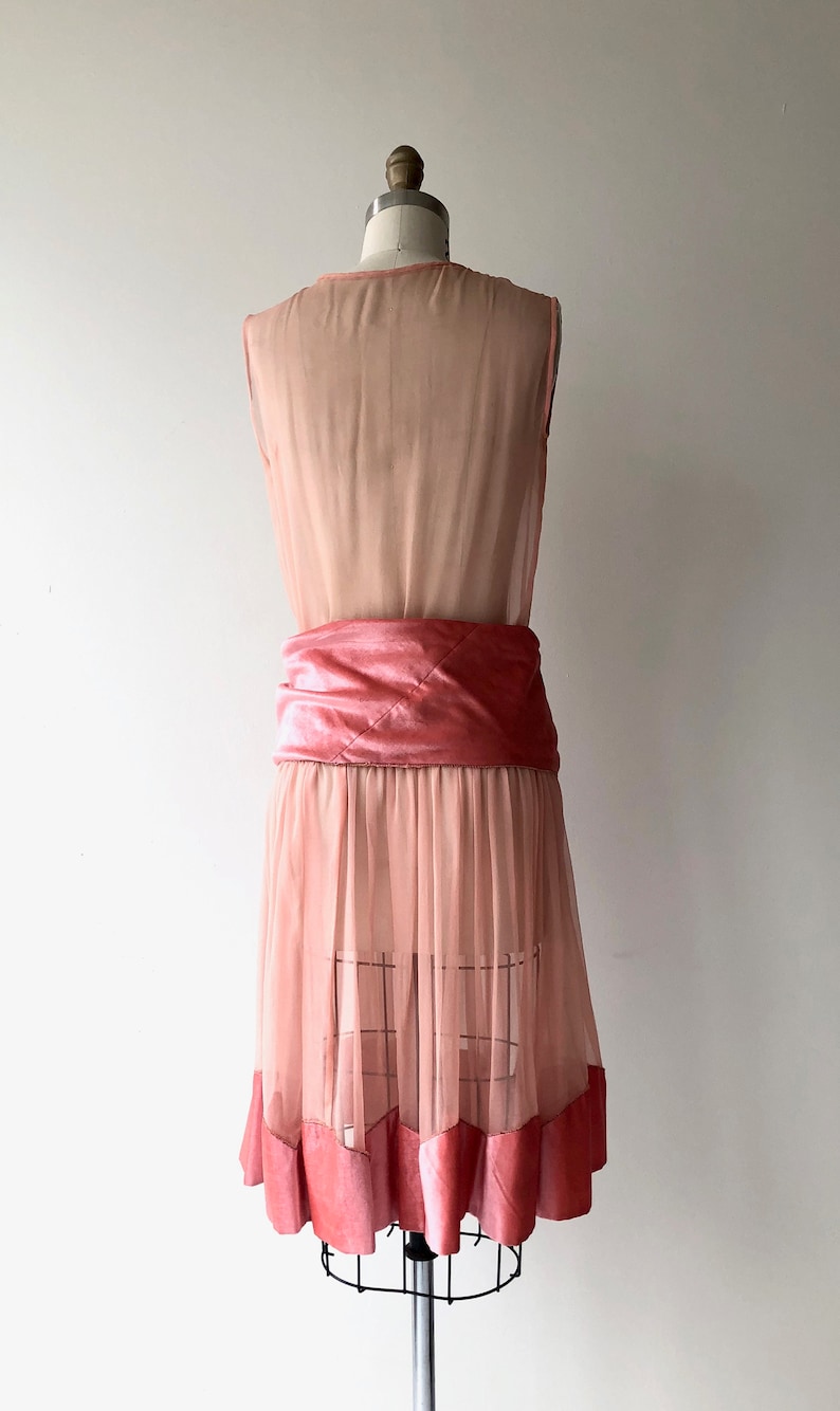 Paris Match dress 1920s silk dress 20s flapper dress image 6