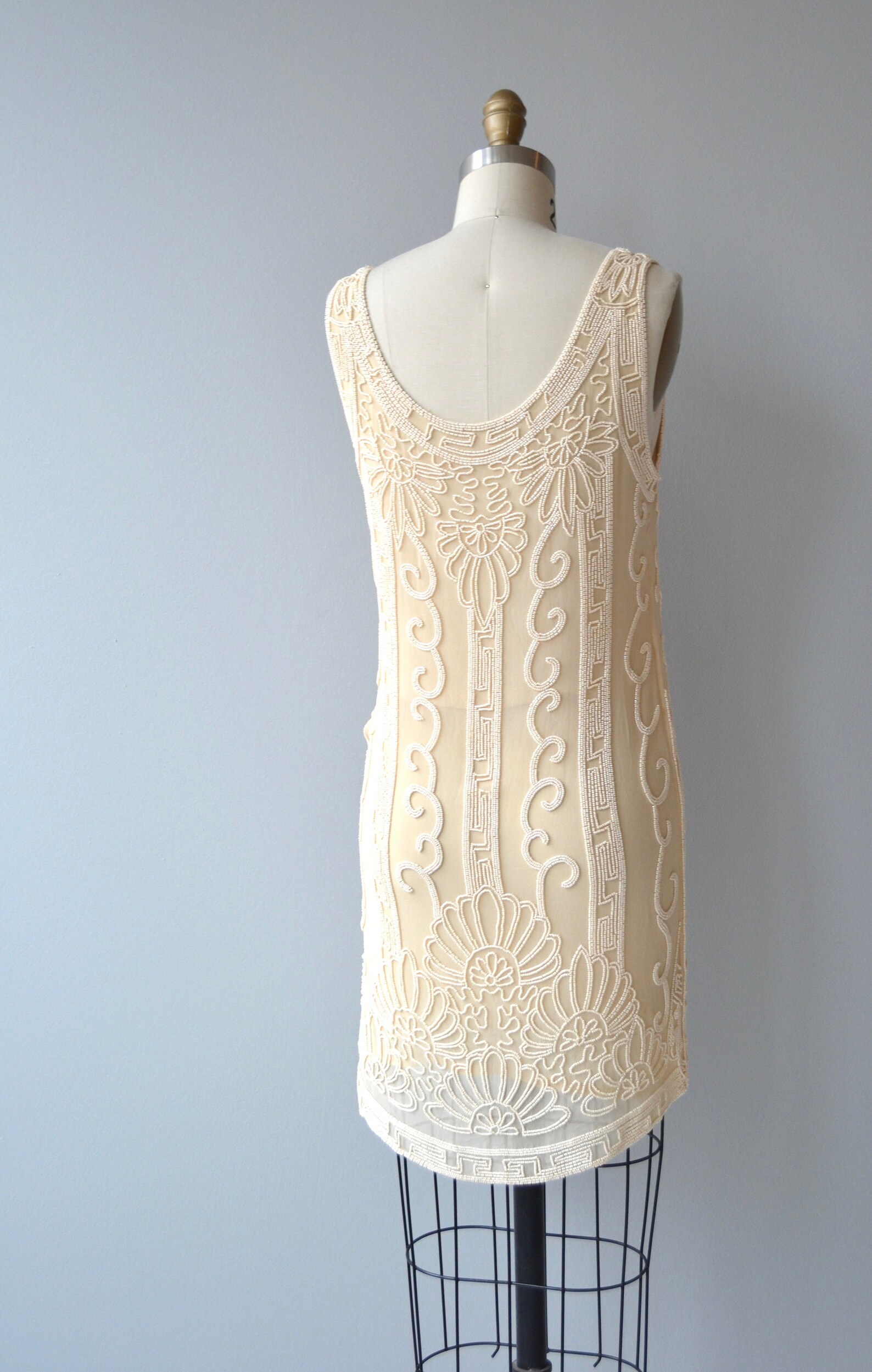 Champagne Toast dress vintage 1920s dress beaded silk 20s Etsy