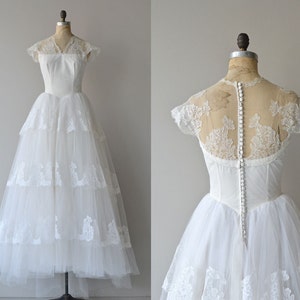 Aurora Musis gown vintage 1950s wedding gown lace 50s wedding dress image 1