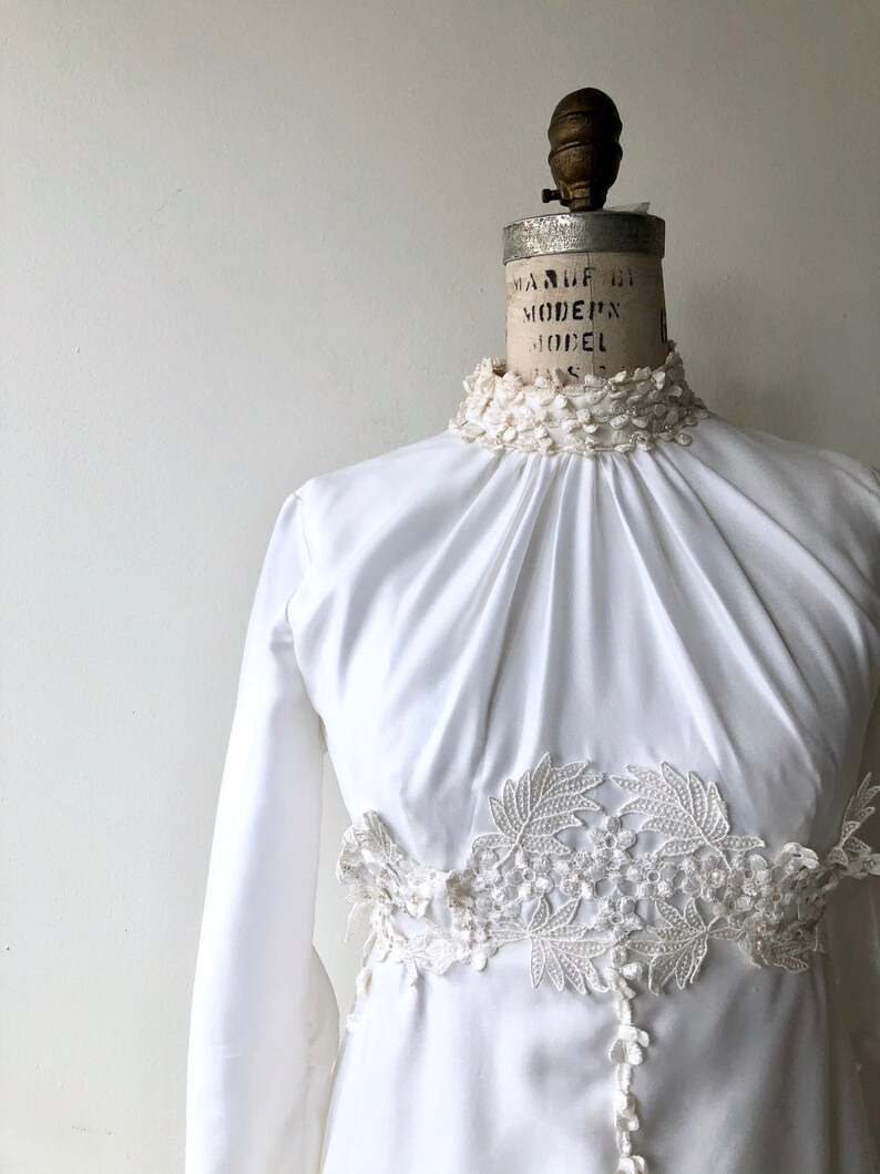 Luanna wedding gown vintage 1970s wedding dress long sleeve wedding dress image 3