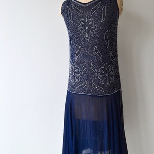 Bright Young Thing dress 1920s beaded silk dress vintage 20s flapper dress image 4