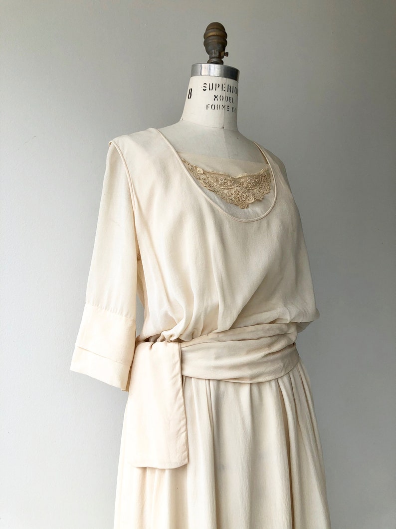 Elaria silk dress 1920s wedding dress antique 20s wedding image 5