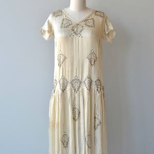 Starla beaded dress vintage 1920s dress beaded silk 20s dress image 4