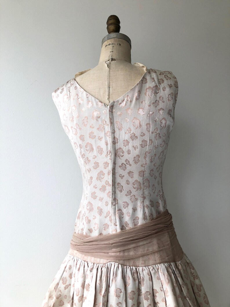 Pink Popcorn dress 1950s party dress vintage 50s dress Etsy