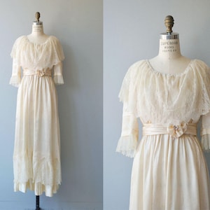Nuptials 1916 trouwjurk | antieke Edwardian trouwjurk | Vintage 1910s trouwjurk