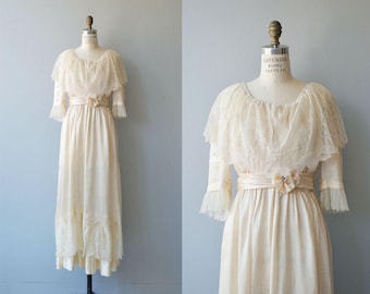 Nuptials 1916 wedding gown | antique Edwardian wedding dress | vintage 1910s wedding dress