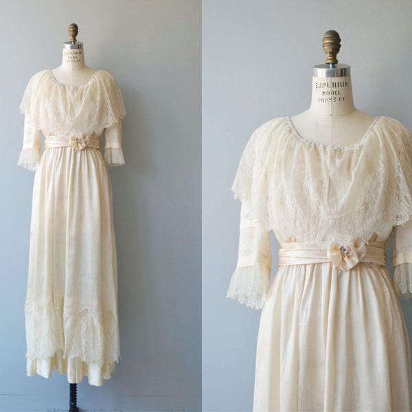 Nuptials 1916 wedding gown | antique Edwardian wedding dress | vintage 1910s wedding dress