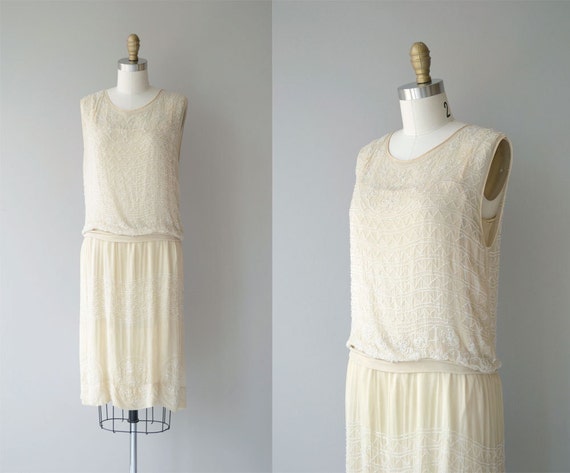 Parlour Match dress | vintage 1920s dress | beade… - image 1