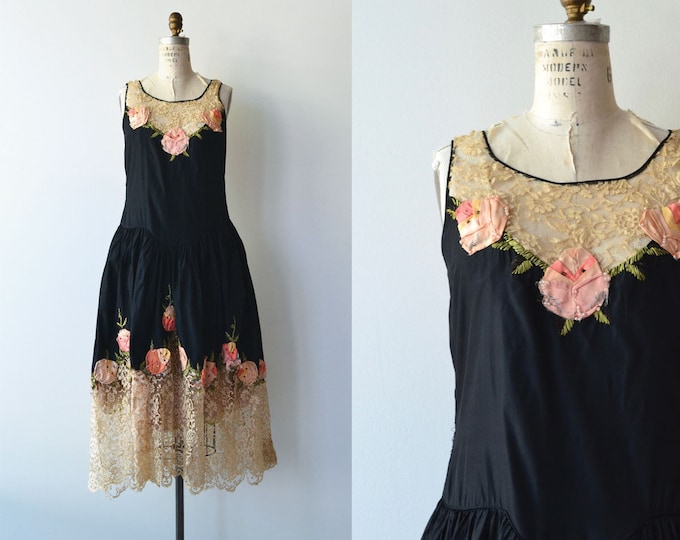 Robe De Style Dress 1920s Silk Dress Vintage 20s Dress Etsy