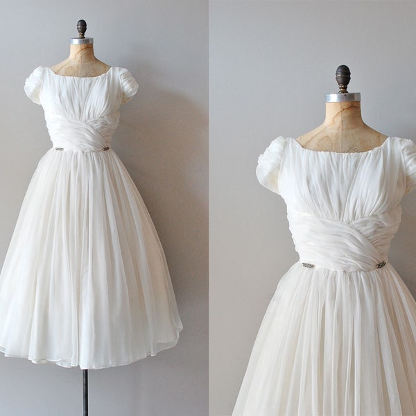 50s wedding dress / 1950s dress / Frothy Confection dress