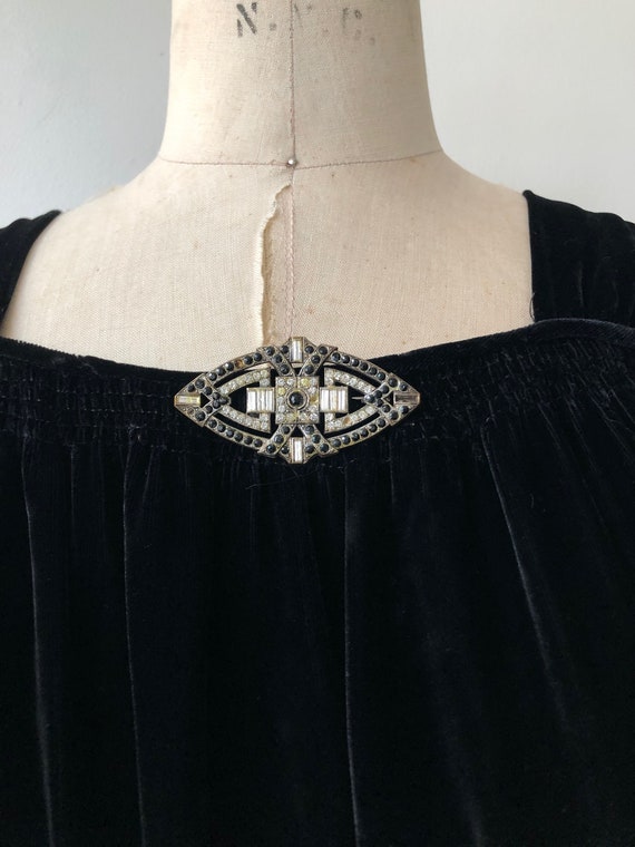 Aphaea silk velvet gown | 1930s silk velvet dress… - image 4