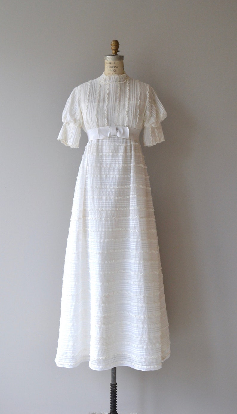 Clementine wedding gown vintage 1960s wedding gown mod 60s Etsy