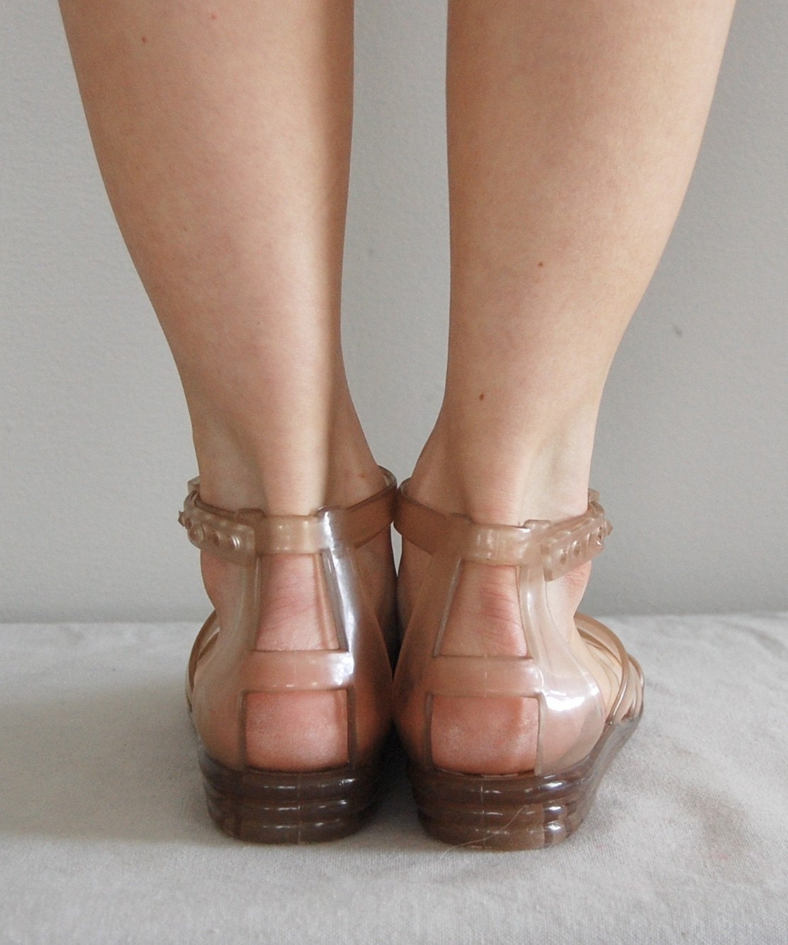 mens clear jelly shoes