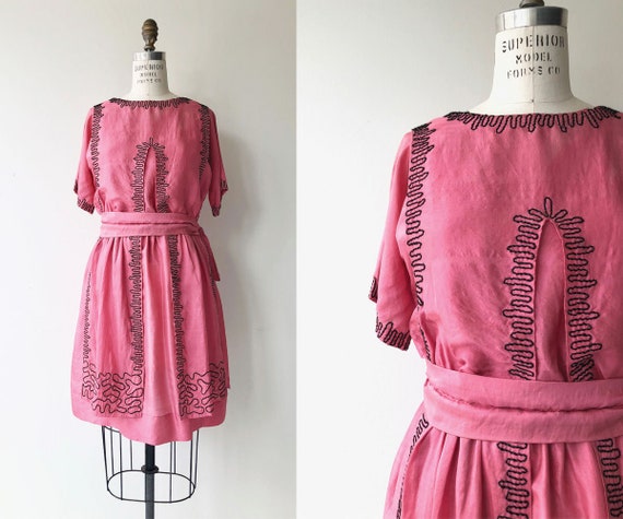 Little Heart silk dress | 1920s silk dress | silk
