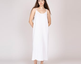 Belgian muslin women's dress. 20 colors. All sizes. - Basic dresses. White cotton dress. Muslin dresses. Evening dress. Euro muslin dress.