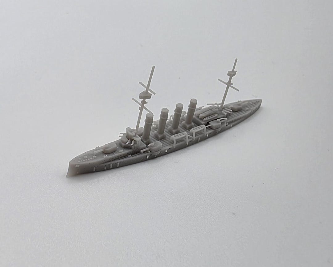 Large Scale Duke WW1 2400 Scale Duke of Edinburgh Class Armoured Cruiser Wargame Model ...