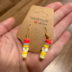 Heart Pencil Teacher Earrings