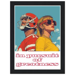 Swift & Kansas City Chiefs Football Poster - For Swifties and Chiefs Fans