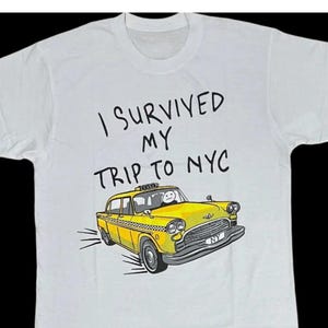Przeżyłem podróż do NYC, najlepsza koszulka z prezentem dla New Yorkera, koszulka z Nowym Jorkiem, koszulka z New York Lover, koszulka z Nowym Jorkiem, koszulka z New York Vacotion