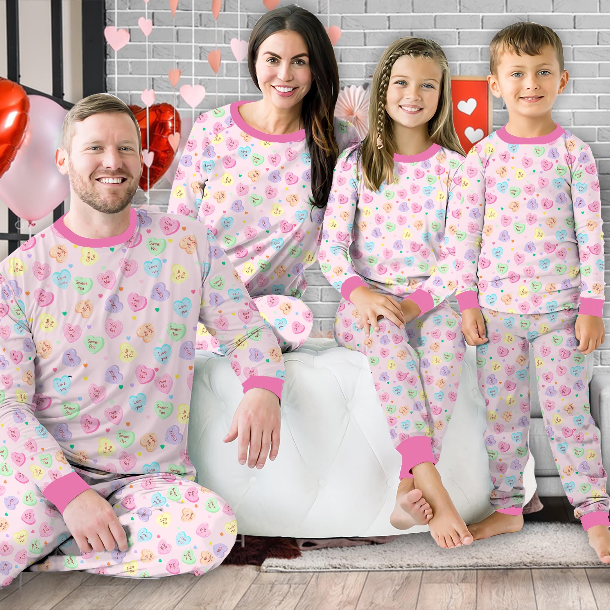 Love heart sweets pyjamas new arrivals
